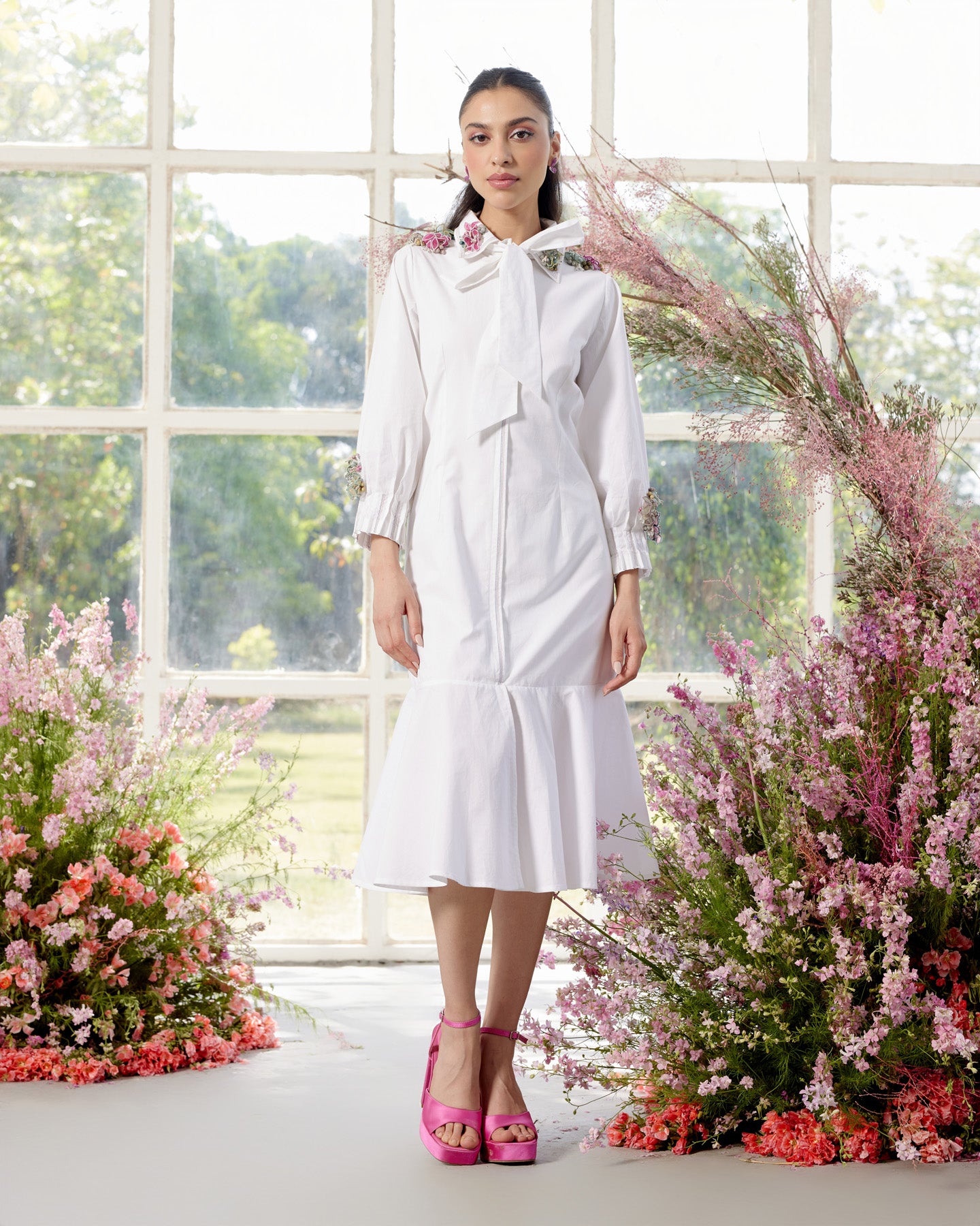 KATE Midi Dress White
