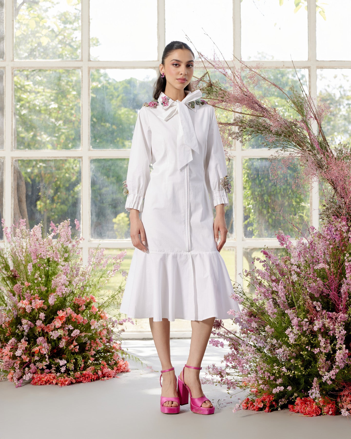 KATE Midi Dress White