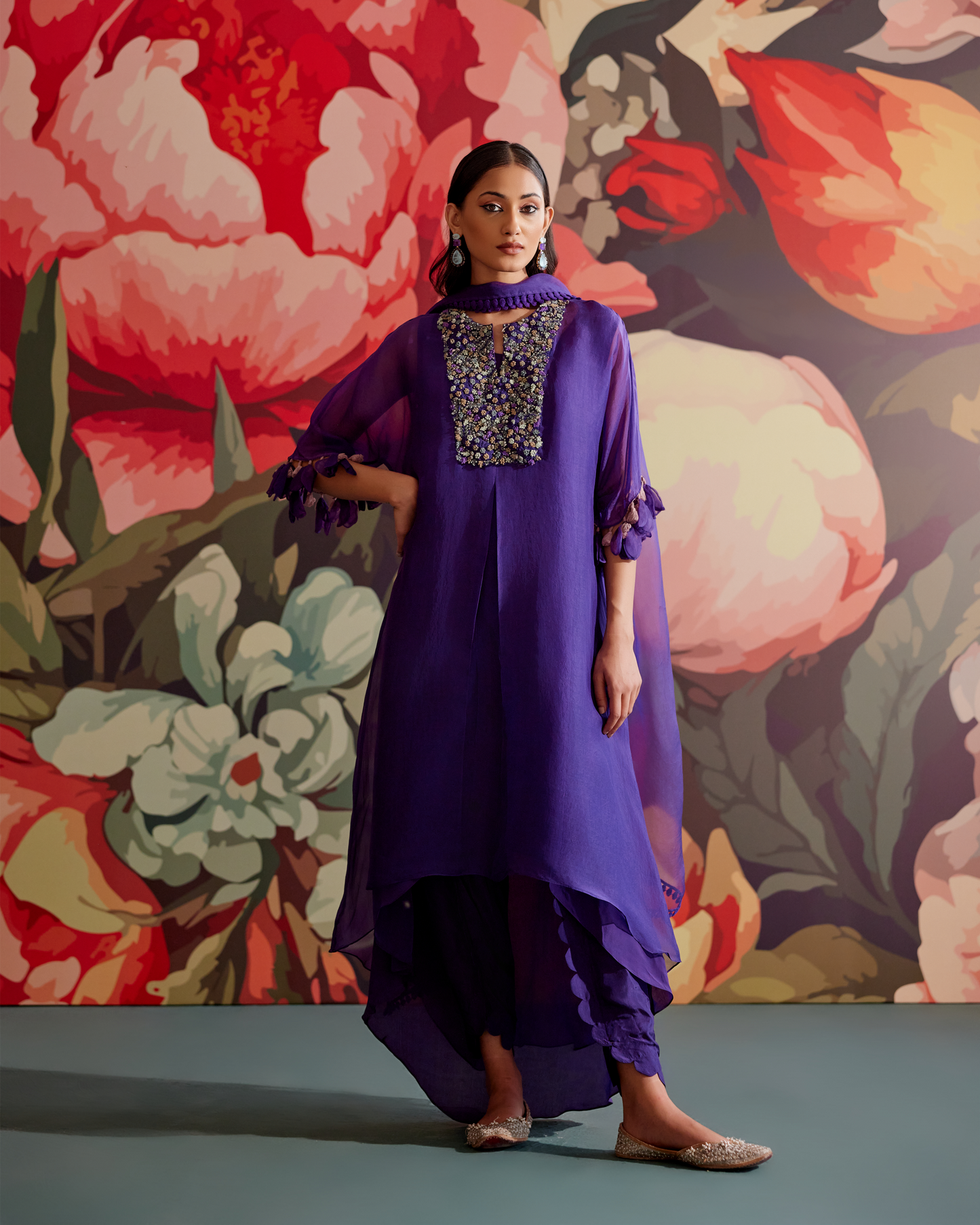 Mavi Kurta Set