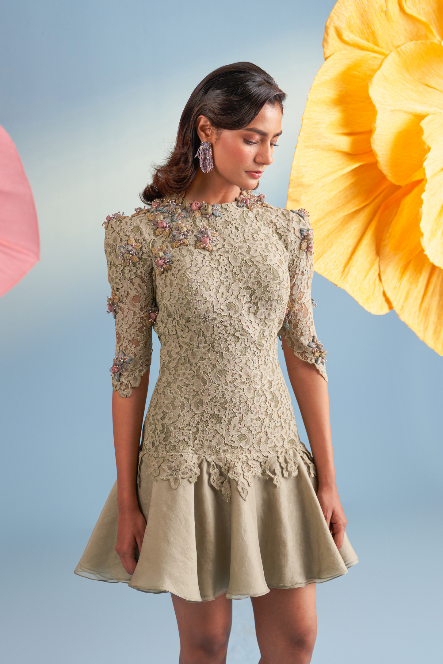 Almond Portia Dress