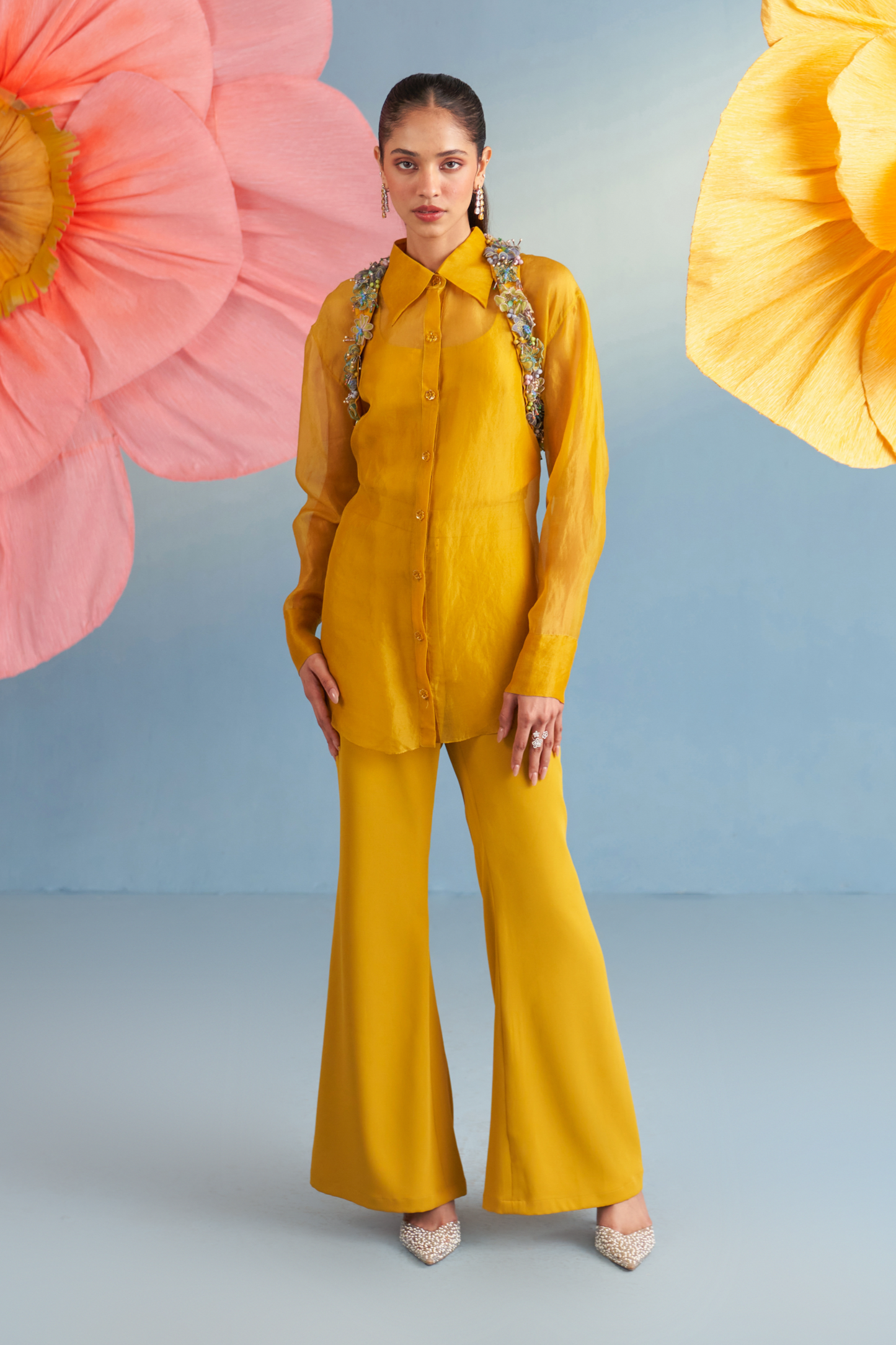 Noa Shirt & Bolero Set