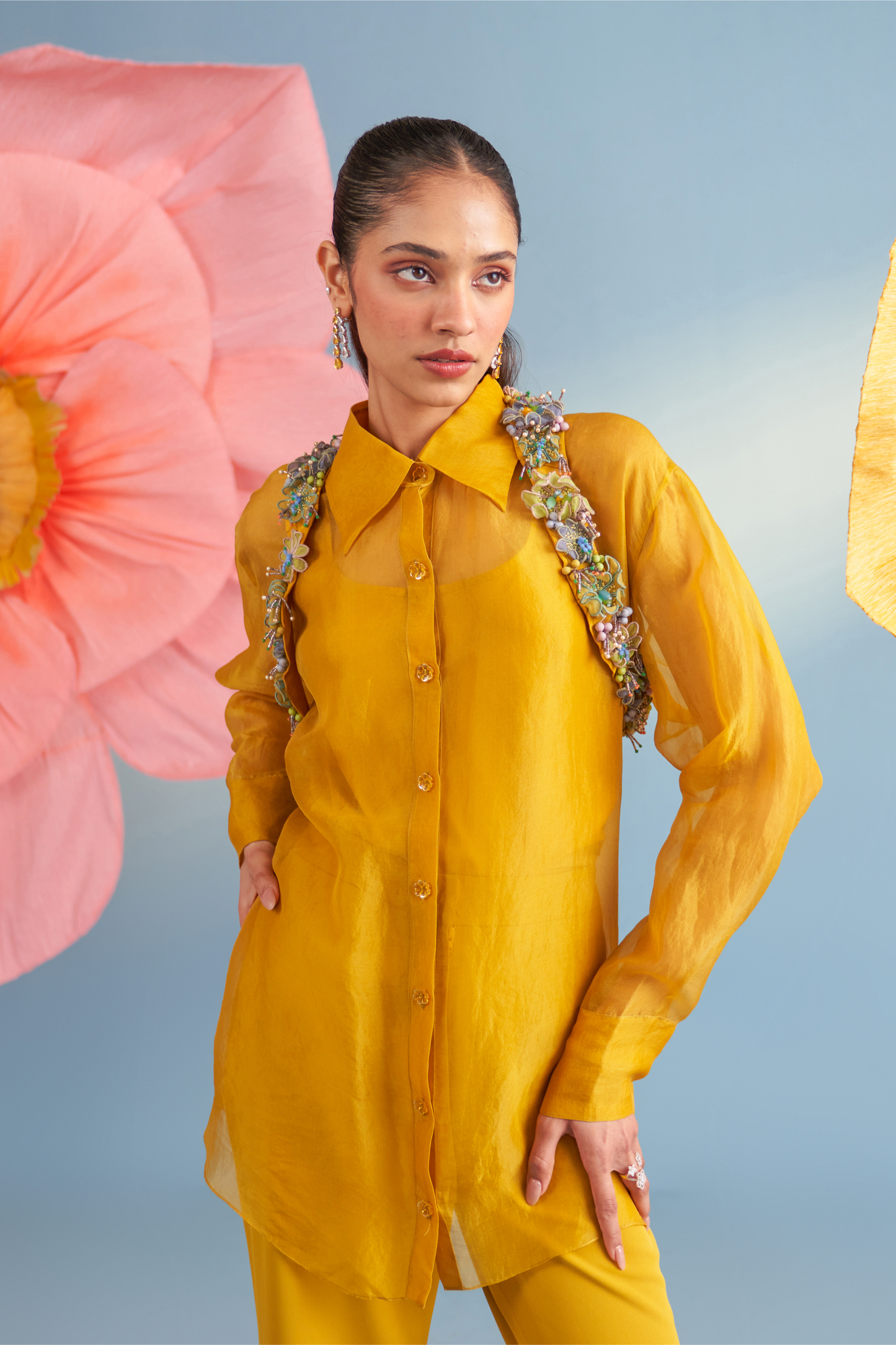 Noa Shirt & Bolero Set