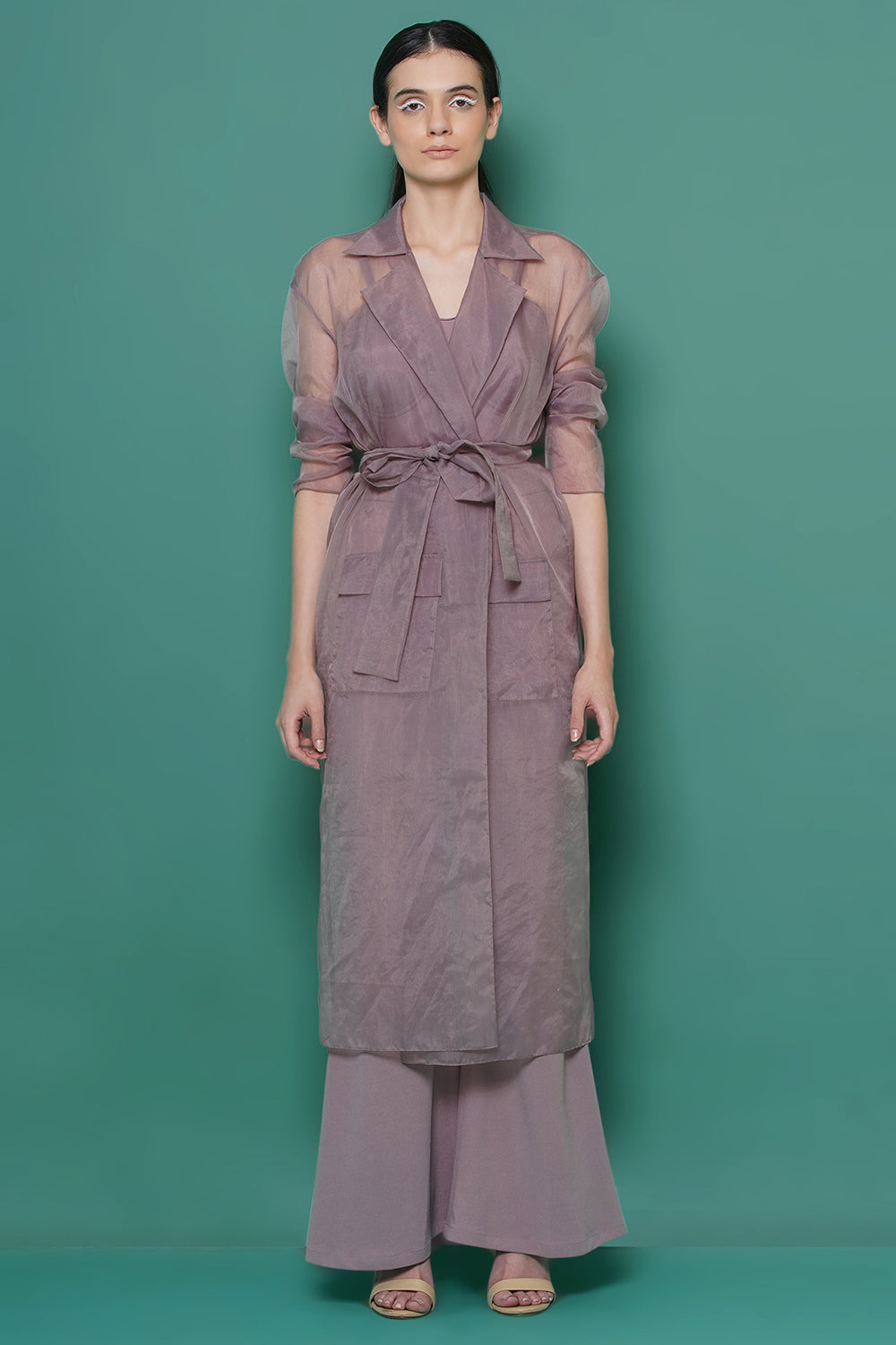 Lilac trench coord set