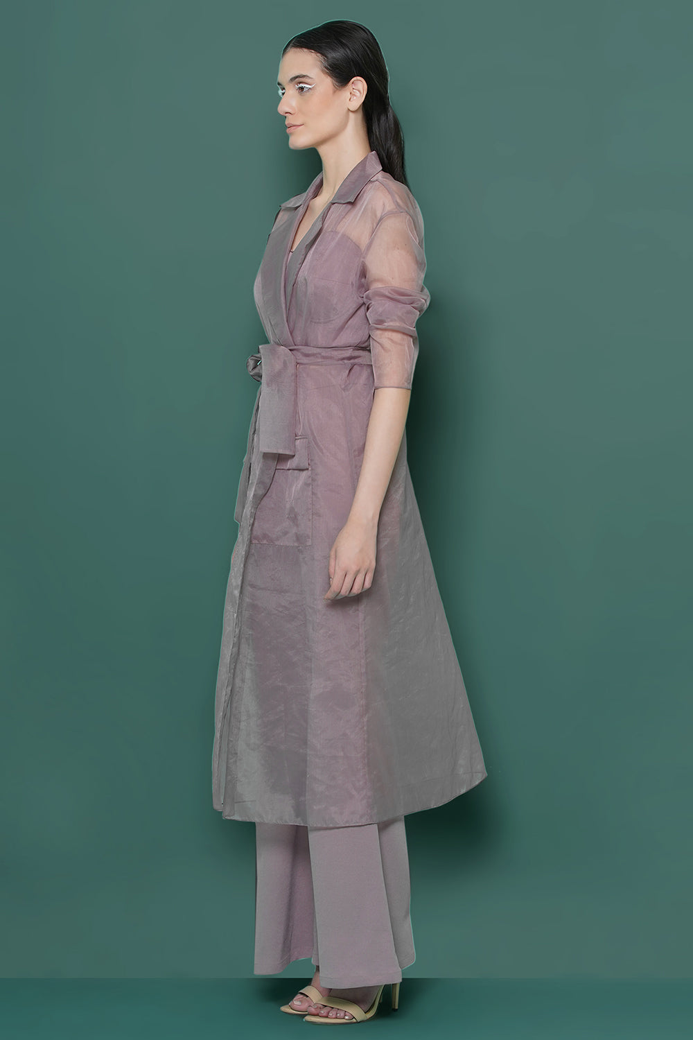 Lilac trench coord set