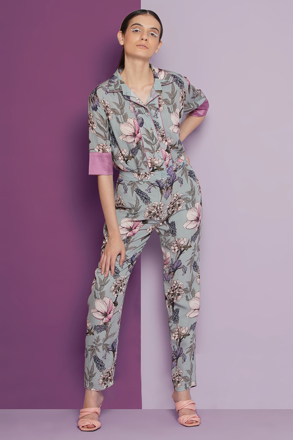 Plumeria pant & shirt set