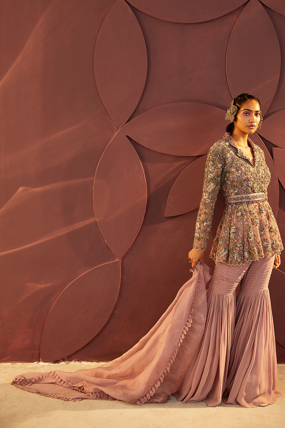 Rose Sharara Set