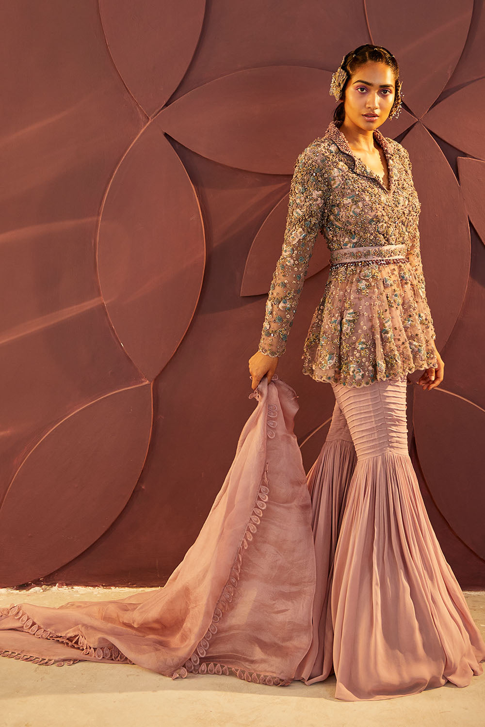 Rose Sharara Set