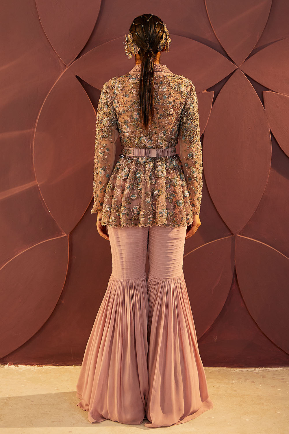 Rose Sharara Set
