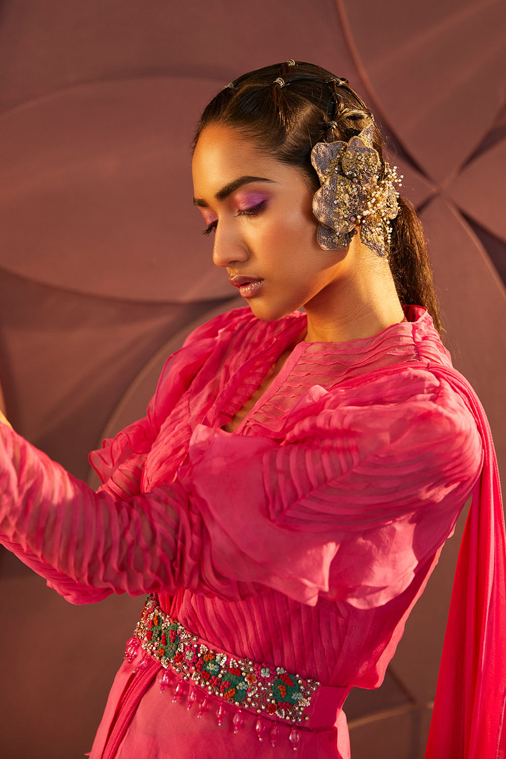 Belle Drapred Sari Set