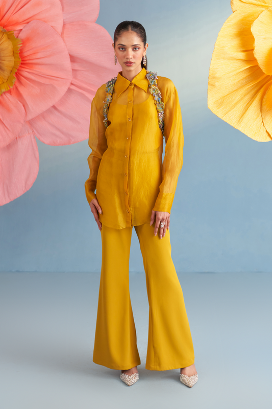 Daisy Co-Ord Set - Mustard Yellow