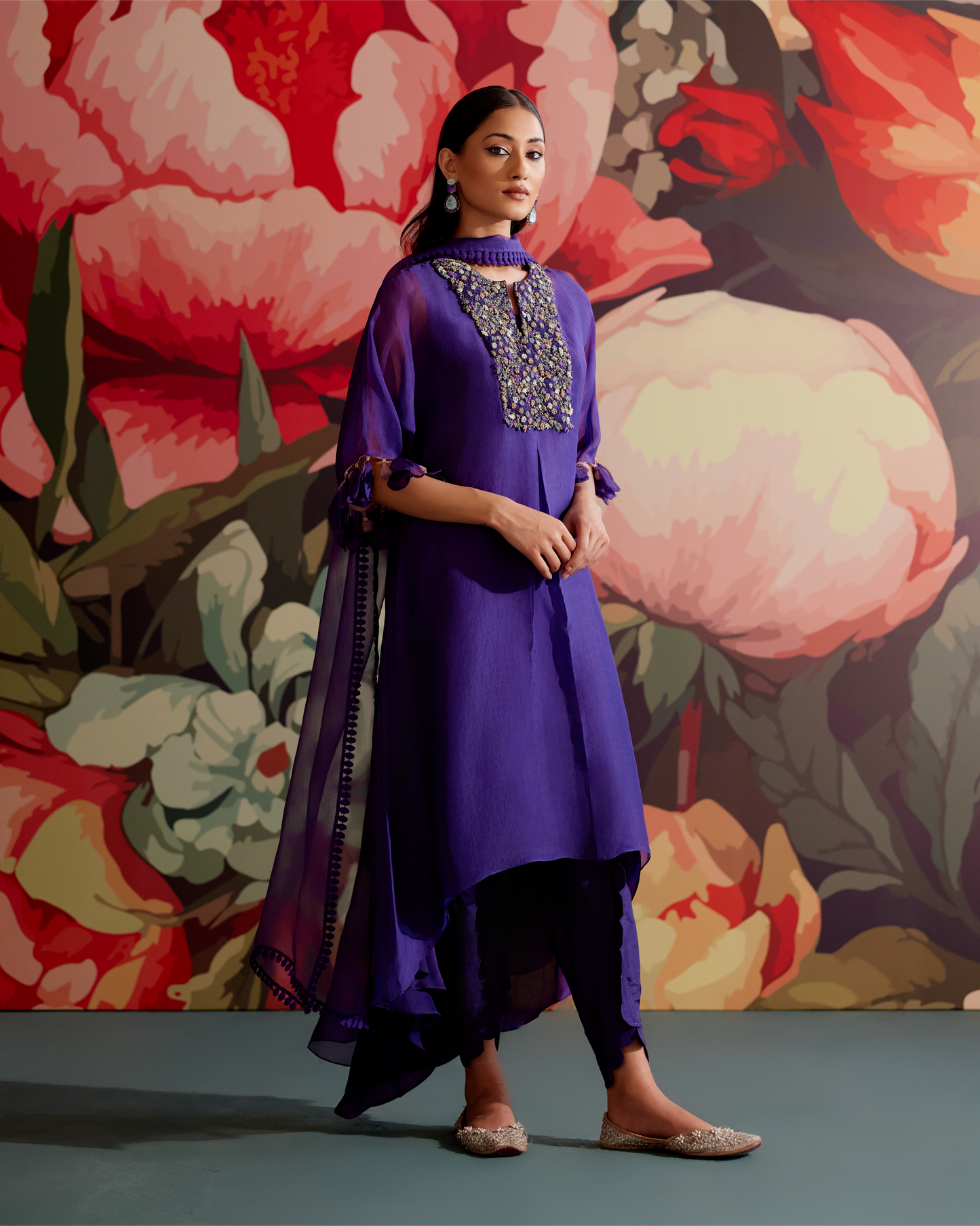 Mavi Kurta Set