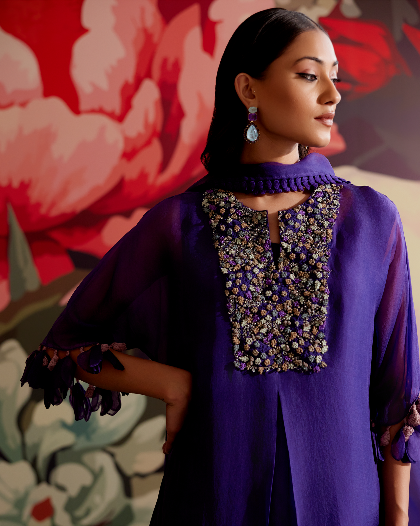 Mavi Kurta Set