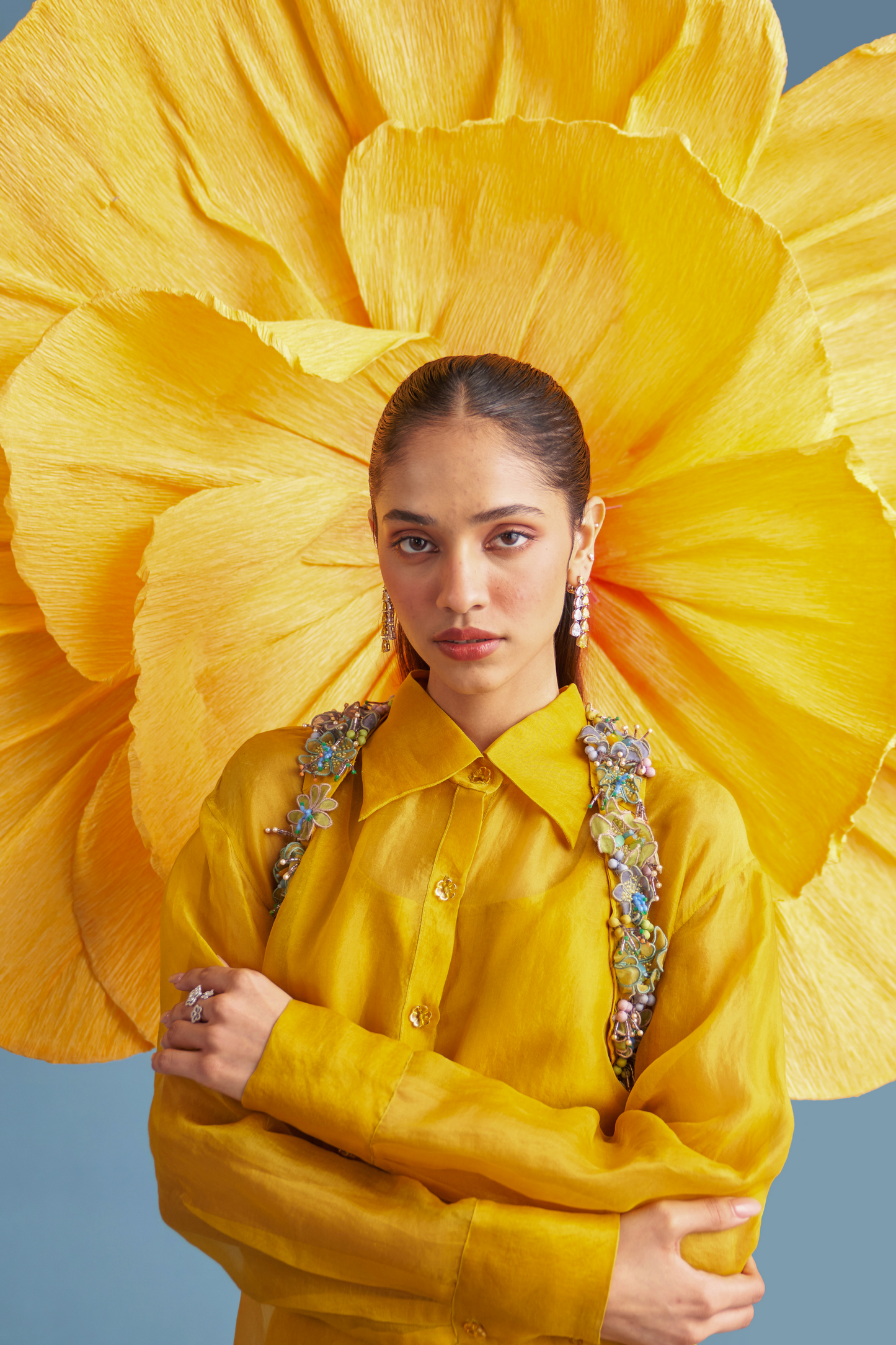 Daisy Co-Ord Set - Mustard Yellow