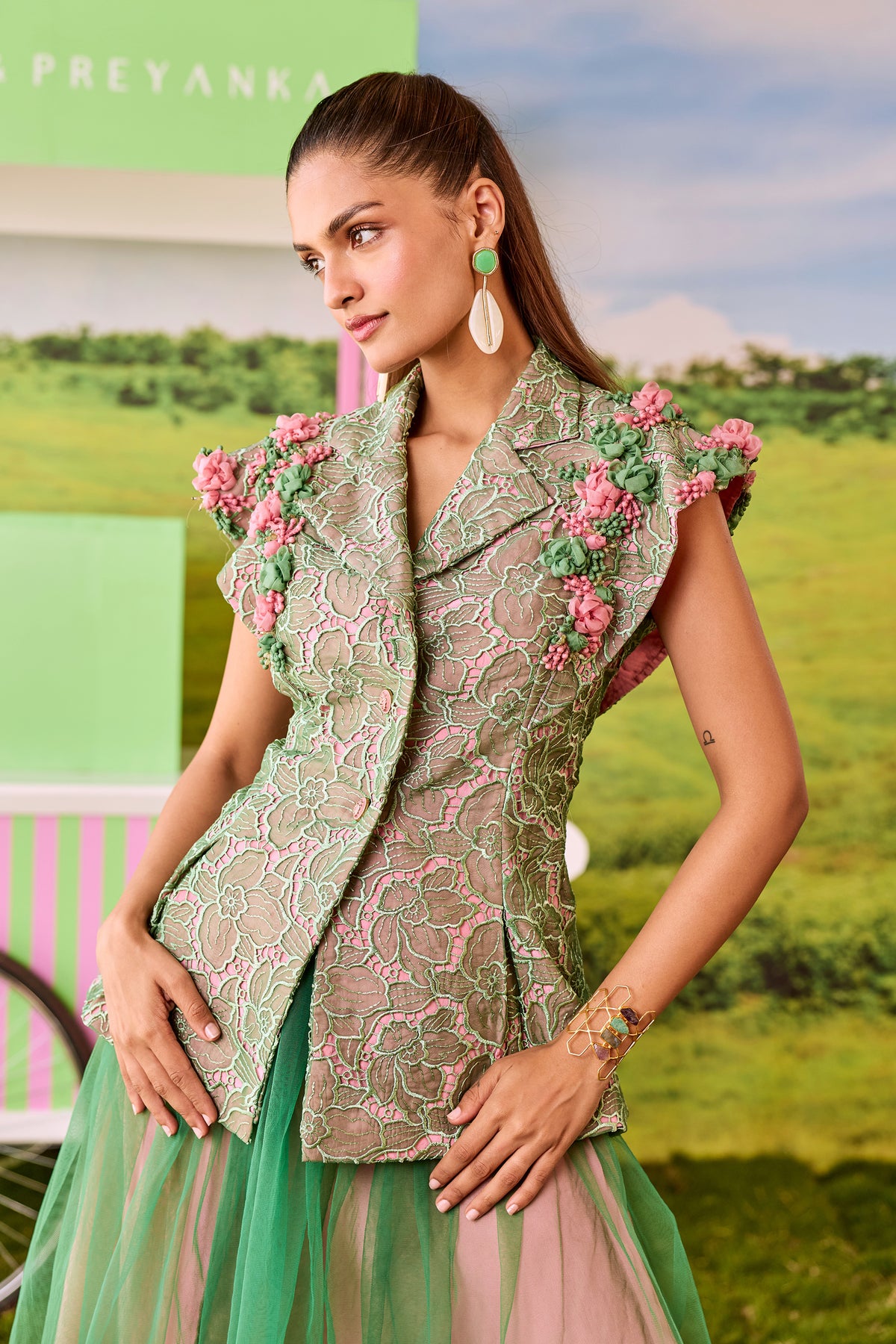 CORAL AND JADE VALENTINO SET