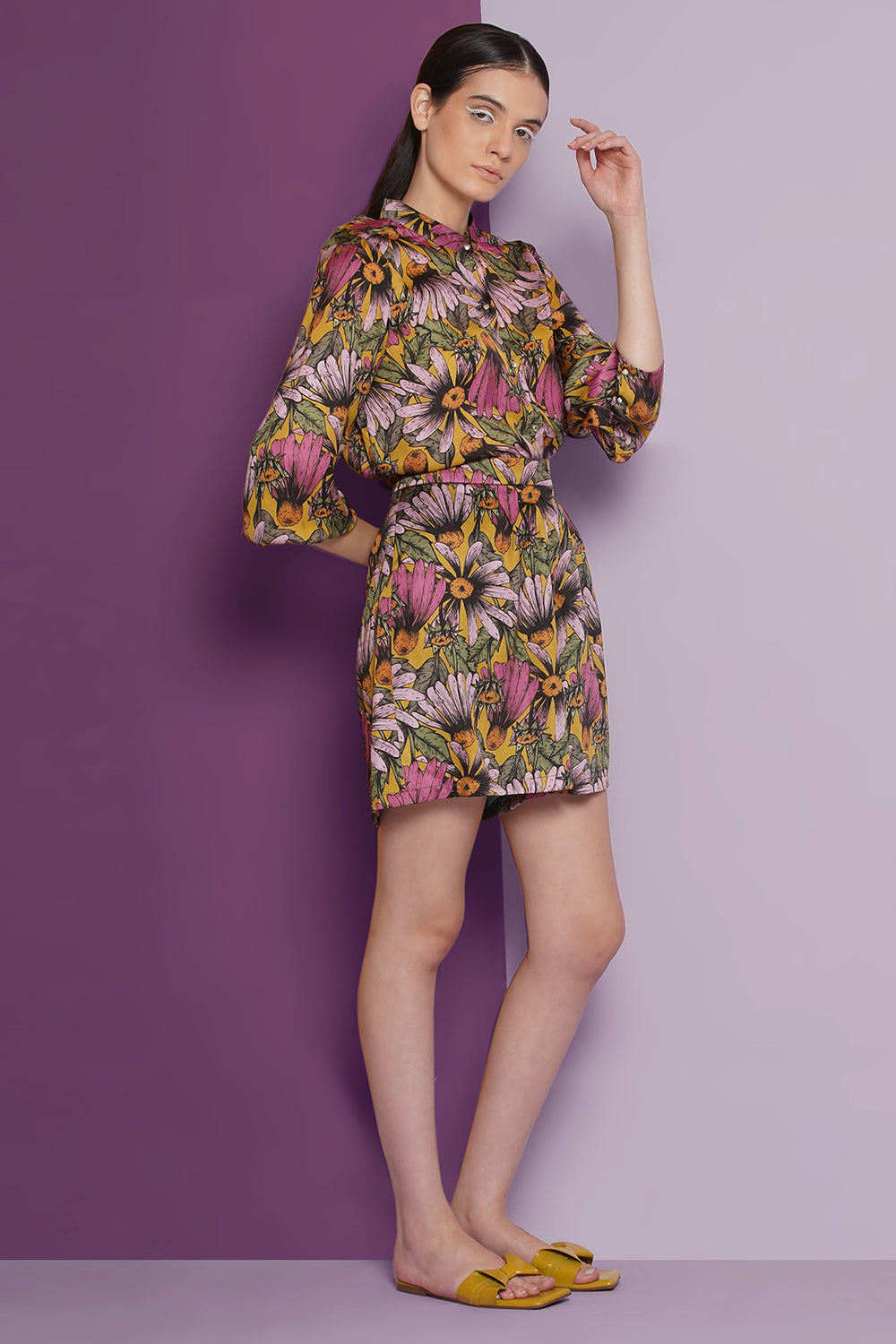 Sunflower short & shirt set