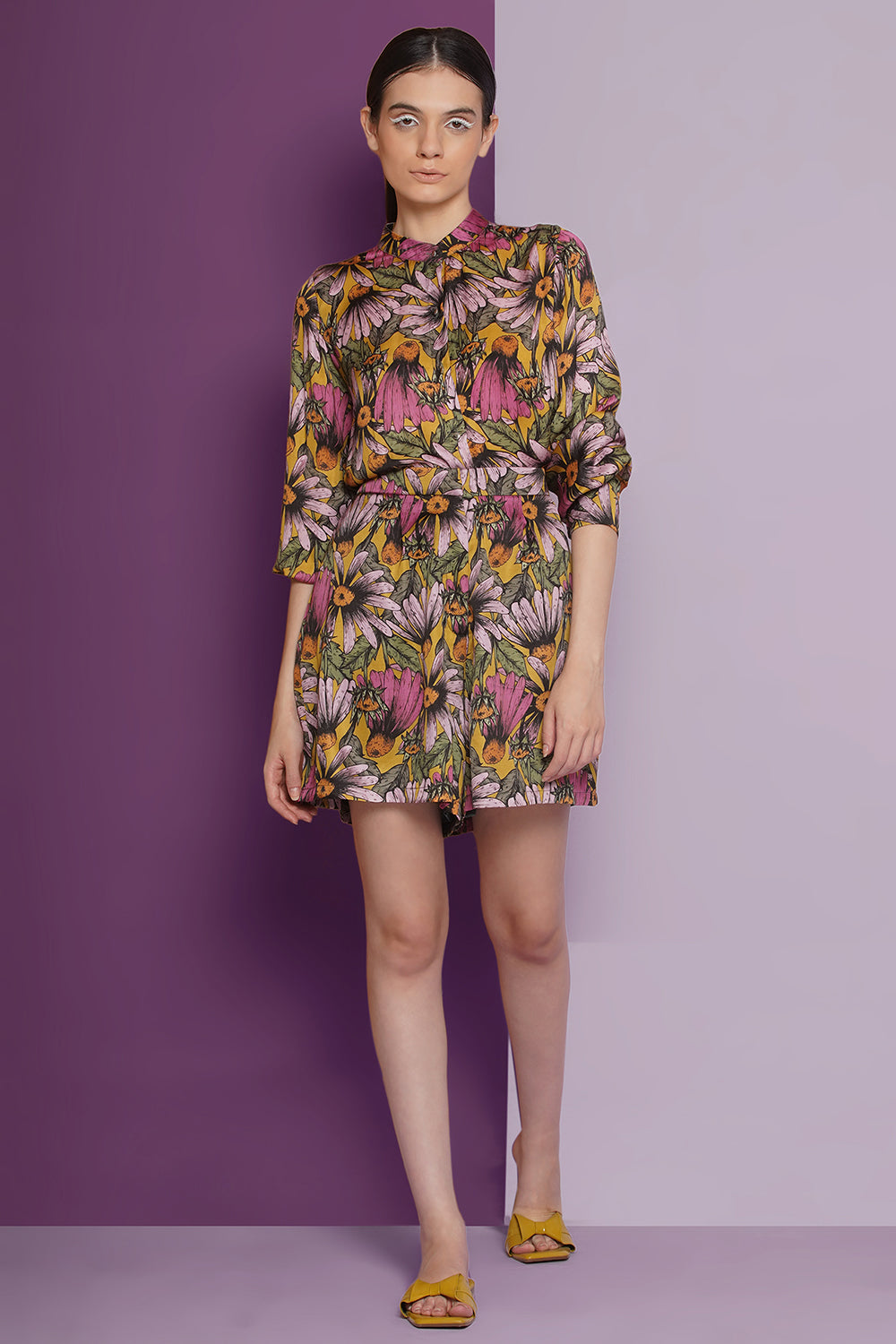 Sunflower short & shirt set
