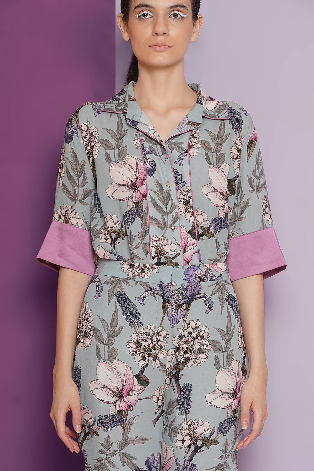 Plumeria pant & shirt set