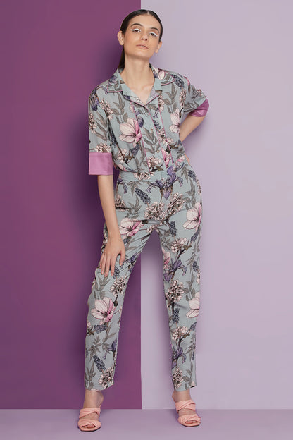 Plumeria pant & shirt set