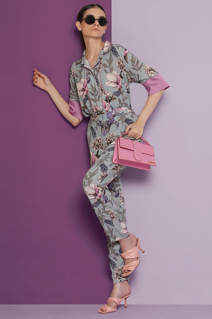 Plumeria pant & shirt set