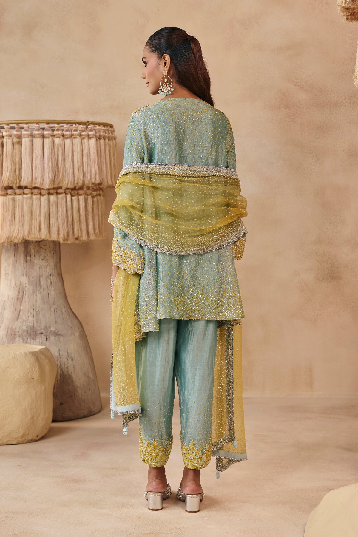 Dua Kurta Set - Blue