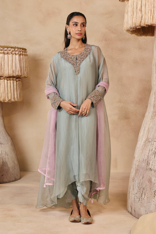Maya Saree Set - Lilac