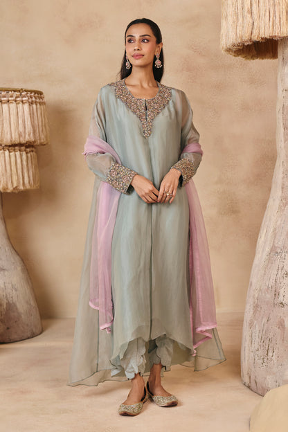 Maya Saree Set - Lilac