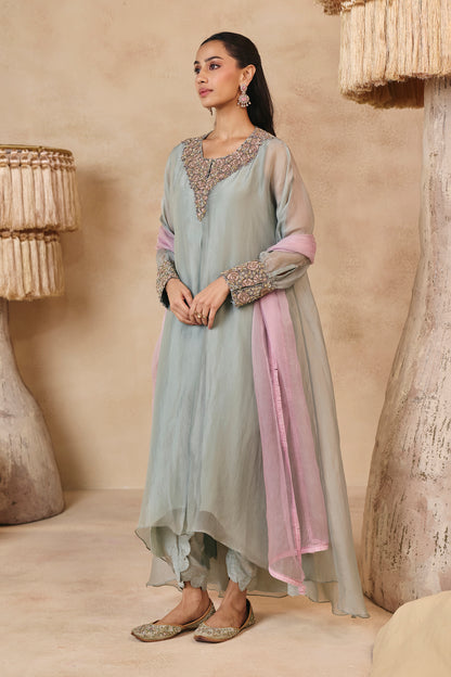 Maya Saree Set - Lilac